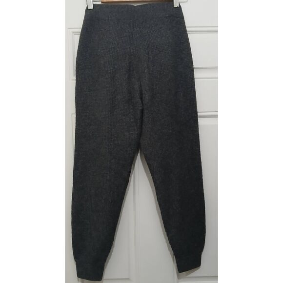 Lou & grey womens small wool jogger sweater pants gray cozy lounge wear - Picture 4 of 6